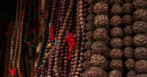 Sacred Beads in the Rudraksha Mala